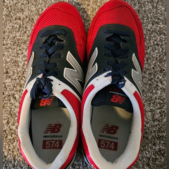 New Balance Men's 574 Pebbled Sport Team Shoes sz 12 - Picture 4 of 10
